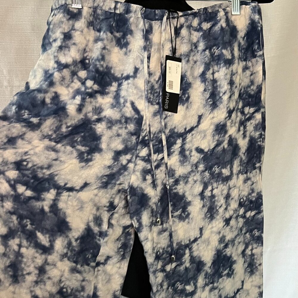 New Lucy Paris Wide Leg Pants‎ High Tye Dye Womens L - 0152
